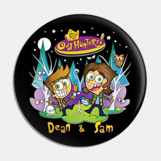 Sam and Dean Fairly Odd Hunters Pin