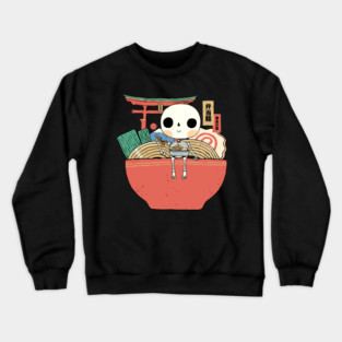 Ramen bento skeleton Crewneck Sweatshirt