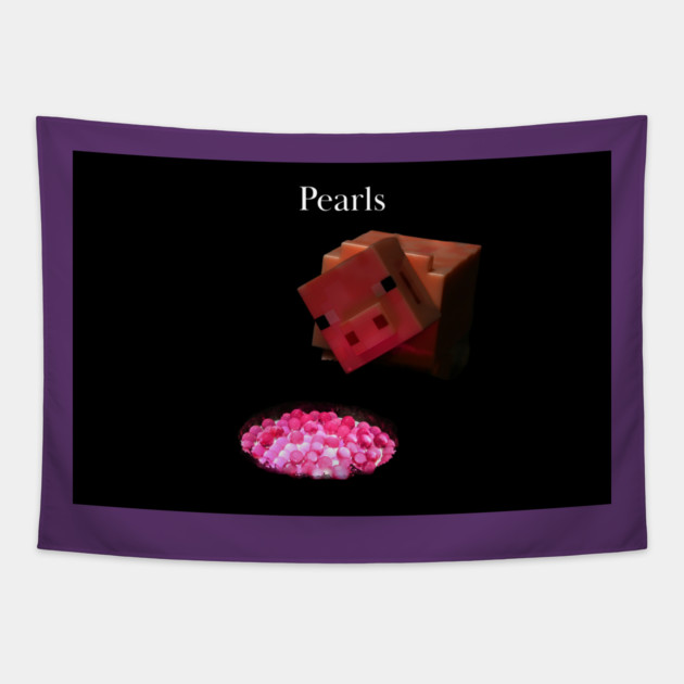 Pearls with Swine - Weed Design Tapestry by MrGreenGenes420