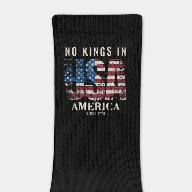 No Kings In USA America Since 1776 – Distressed Patriotic 4th of July Design by ArtistTee ⭐⭐⭐⭐⭐
