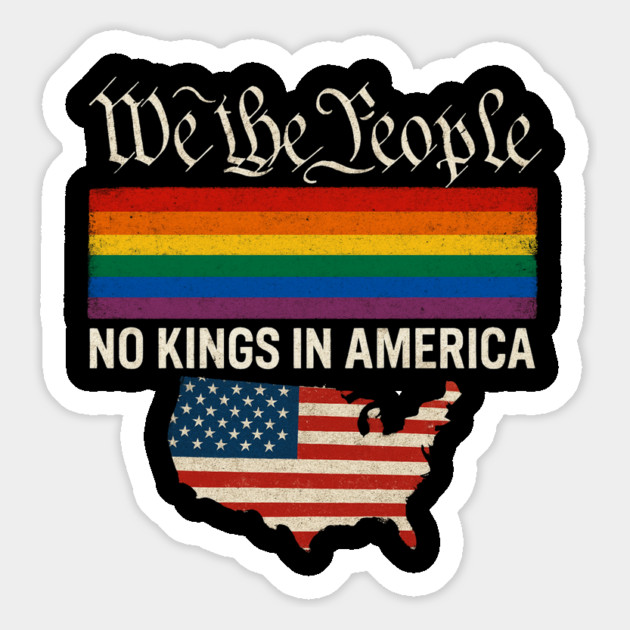 No-Kings-In-America Magnet by Creatifly Graphic Tees