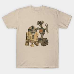 Johnny 5 Short Circuit with Friend T-Shirt