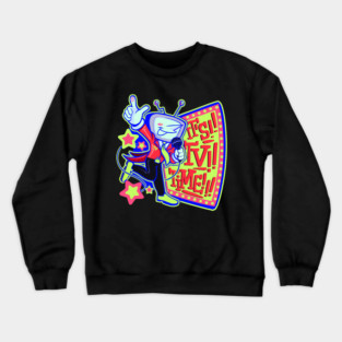 Deltarune 3 tenna It's TV Time Crewneck Sweatshirt