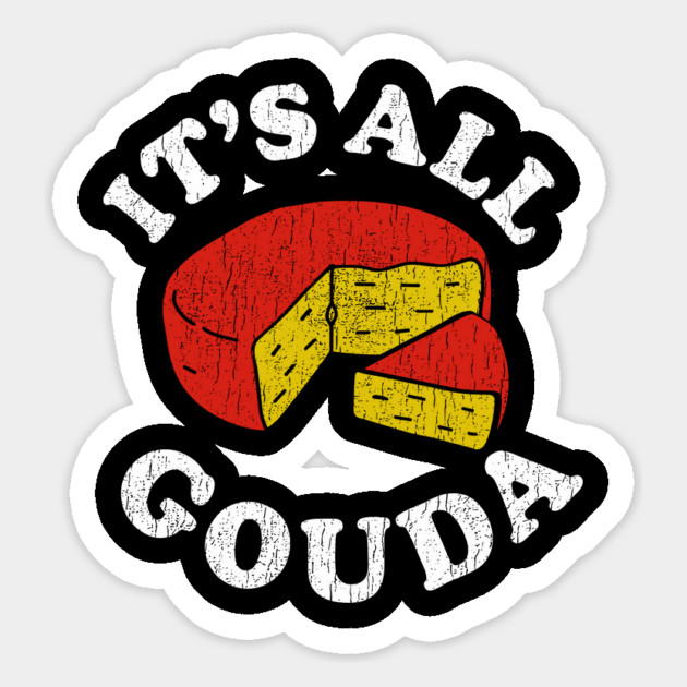 It's All Gouda Funny Cheese Lover Foodie Pun Magnet by Anticorporati