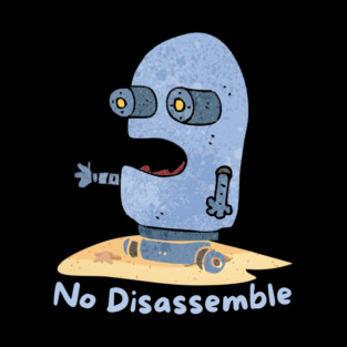 Terrified Robot No Disassemble Tapestry