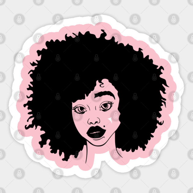 Natural Hair Black Woman, Black Girl, Black History Sticker by UrbanLifeApparel