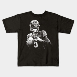 Jayden Daniels Vintage Black Kids T-Shirt