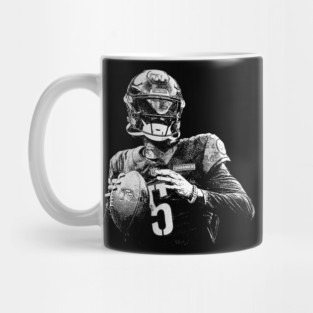 Jayden Daniels Vintage Black Mug