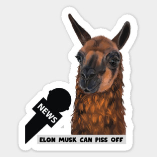 Elon Musk Can Piss Off Sticker