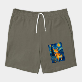 Corgi Starry Night Shorts