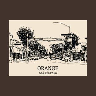 Orange – California T-Shirt