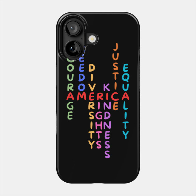 Anti-Trump Resist America Phone Case by The WYLD Tribe