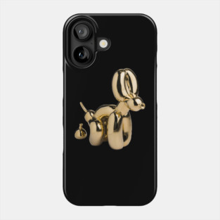 Famous modern art dog pooping Phone Case