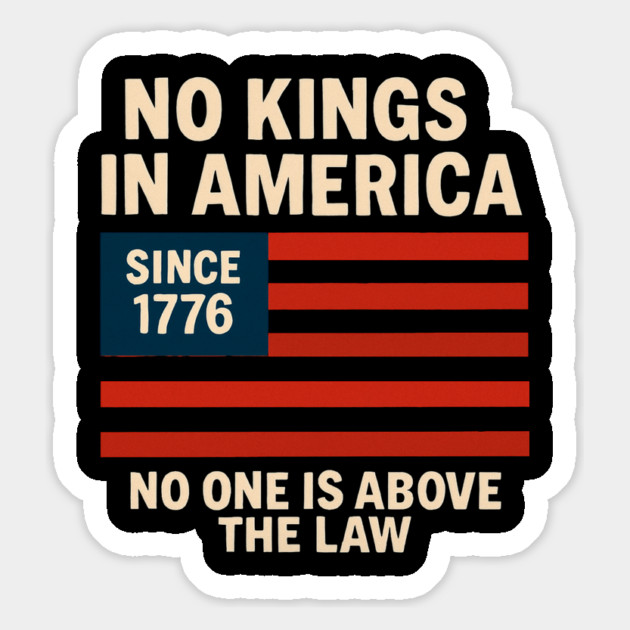 No-Kings-In-America Magnet by Creatifly Graphic Tees