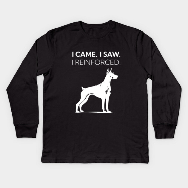 I Came. I Saw. I Reinforced Kids Long Sleeve T-Shirt by Nate's Store 1