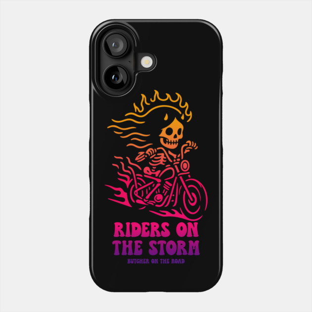 RIDERS ON THE STORM Phone Case by artslaves