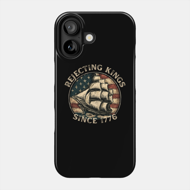 No-Kings-In-America Phone Case by Creatifly Graphic Tees