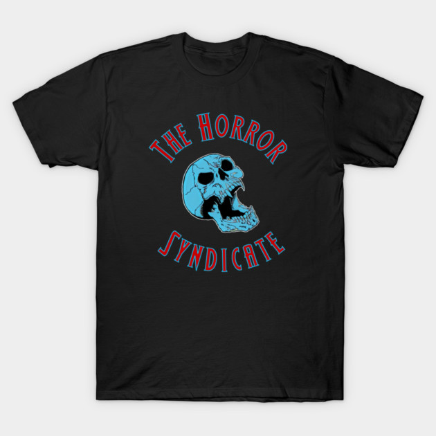 The Horror Syndicate Blue Logo T-Shirt by TheHorrorSyndicate3