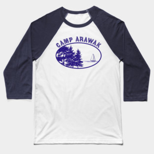 Angela's Camp Arawak - Sleepaway Camp Baseball T-Shirt