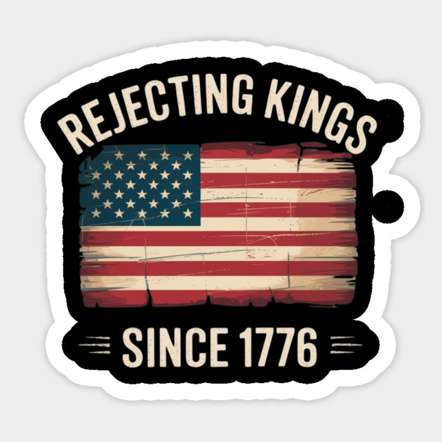 No-kings-in-america Magnet by Creatifly Graphic Tees
