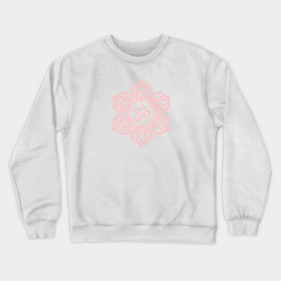 Pink Lotus Flower Yoga Om Crewneck Sweatshirt