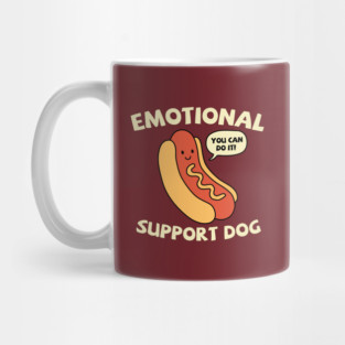 Emotional Support Dog Hot Dog Mug