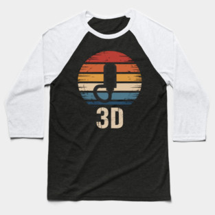 3d Print 3d Printer Gift 3d Printing Baseball T-Shirt