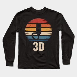3d Print 3d Printer Gift 3d Printing Long Sleeve T-Shirt