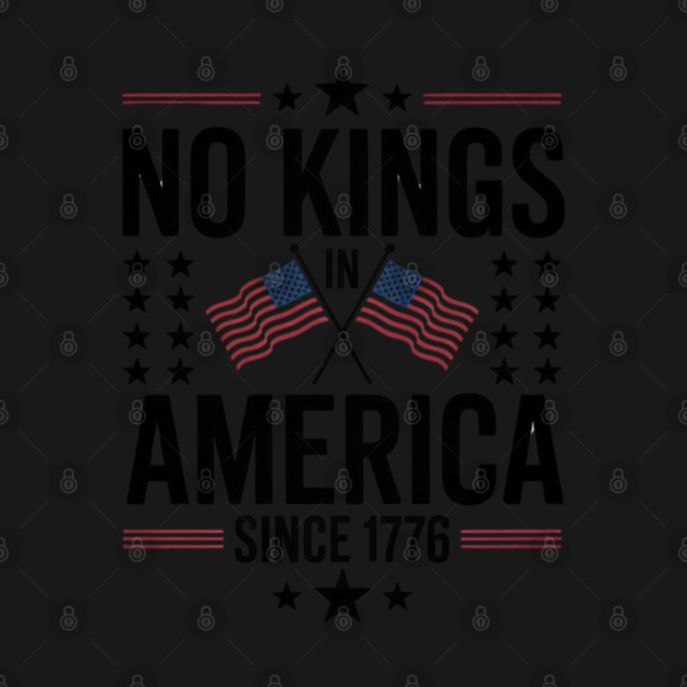 No-kings-in-america by Creatifly Graphic Tees