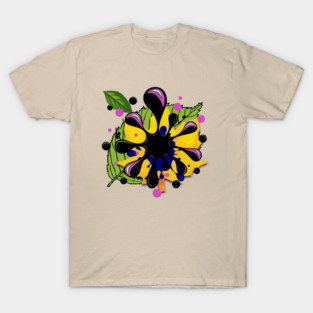 Paint splash on two leaves T-Shirt