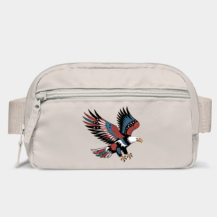 Patriotic American Bald Eagle Tattoo Style Design Bag