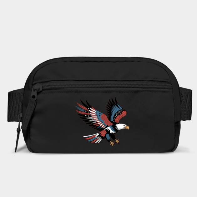 Patriotic American Bald Eagle Tattoo Style Design by BirdsnStuff