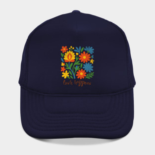 Lush Happens Floral Art – Bold Retro Flower Design Hat