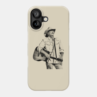 Alan jackson 70s Black Phone Case