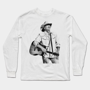 Alan jackson 70s Black Long Sleeve T-Shirt