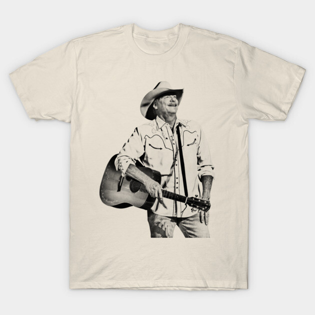 Alan jackson 70s Black T-Shirt by 🪕🤠🌵BACK TO COUNTRY🌵🤠🪕