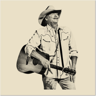 Alan jackson 70s Black Posters and Art