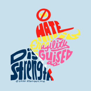 Hate is Fragility Disguised as Strength T-Shirt