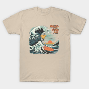 QUEENS OF THE STONE AGE SURFING SKULL T-Shirt