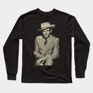 Hank Williams 90s Long Sleeve T-Shirt