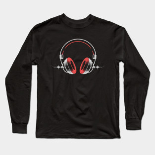Edm Headphones Music Long Sleeve T-Shirt