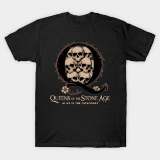 QUEENS OF THE STONE AGE - ALIVE IN THE CATACOMBS T-Shirt