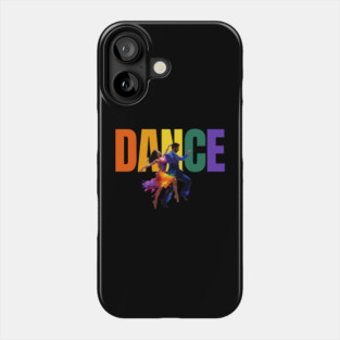 DANCE COLORFUL COUPLE LATIN DANCER Phone Case