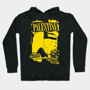 FREE PALESTINE STENCIEL Hoodie