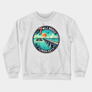 Florida Keys 7 Mile Bridge Marathon Crewneck Sweatshirt