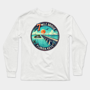 Florida Keys 7 Mile Bridge Marathon Long Sleeve T-Shirt