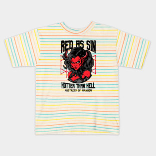 RED AS SIN Kids T-Shirt