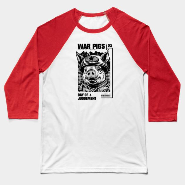 WAR PIGS Baseball T-Shirt by artslaves