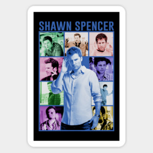 Iconic Collage Collection - Shawn Spencer Sticker