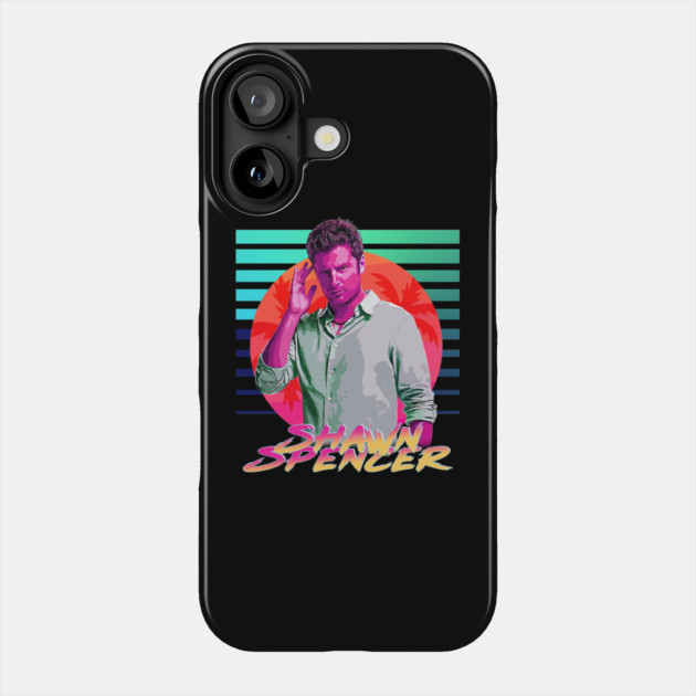 Neon Dreams Series - Shawn Spencer Phone Case by Tv Moments